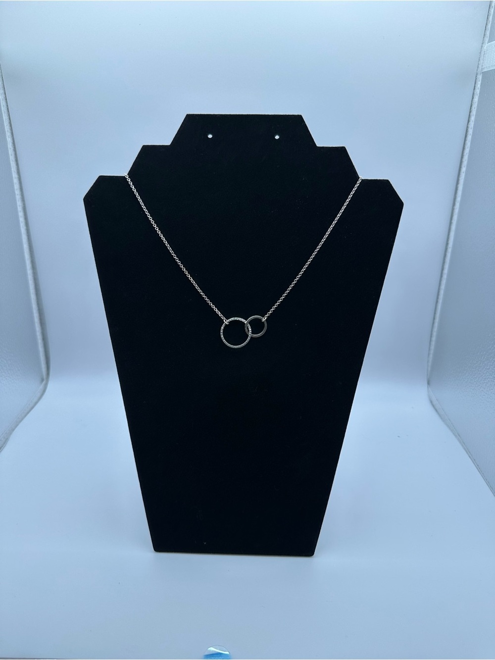 Silpada 925 Sterling Silver Double Circle Pendant Necklace